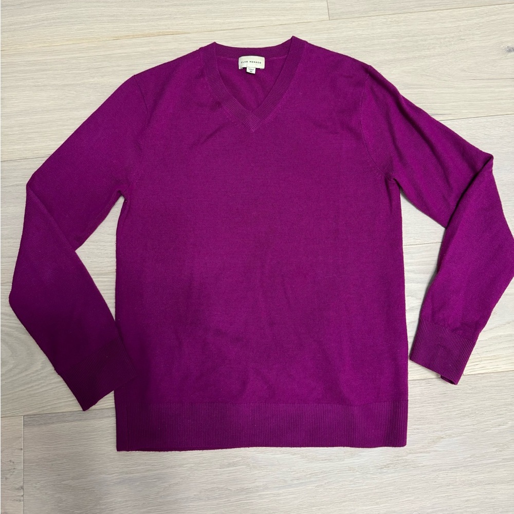 Wool Club Monaco Sweater -XS in fuschia pink